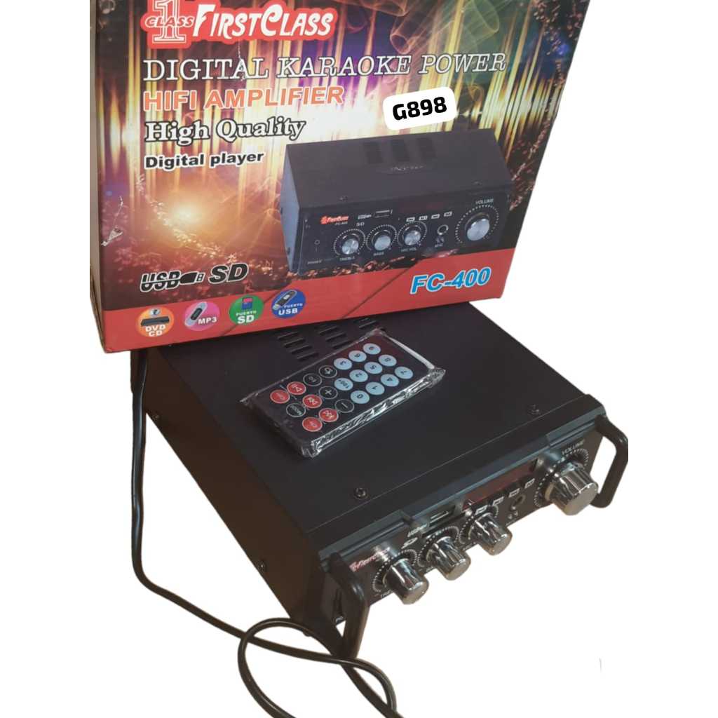 G898 AMPLIFER MINI DIGITAL KARAOKE POWER HIFI AMPLI HIGH QUALITY DIGITAL PLAYER USB SD BLUETOOTH