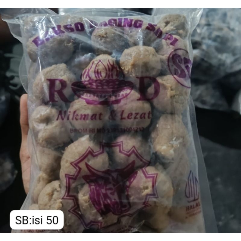 

RD BAKSO SB isi 50/750gr, Bakso Daging Sapi