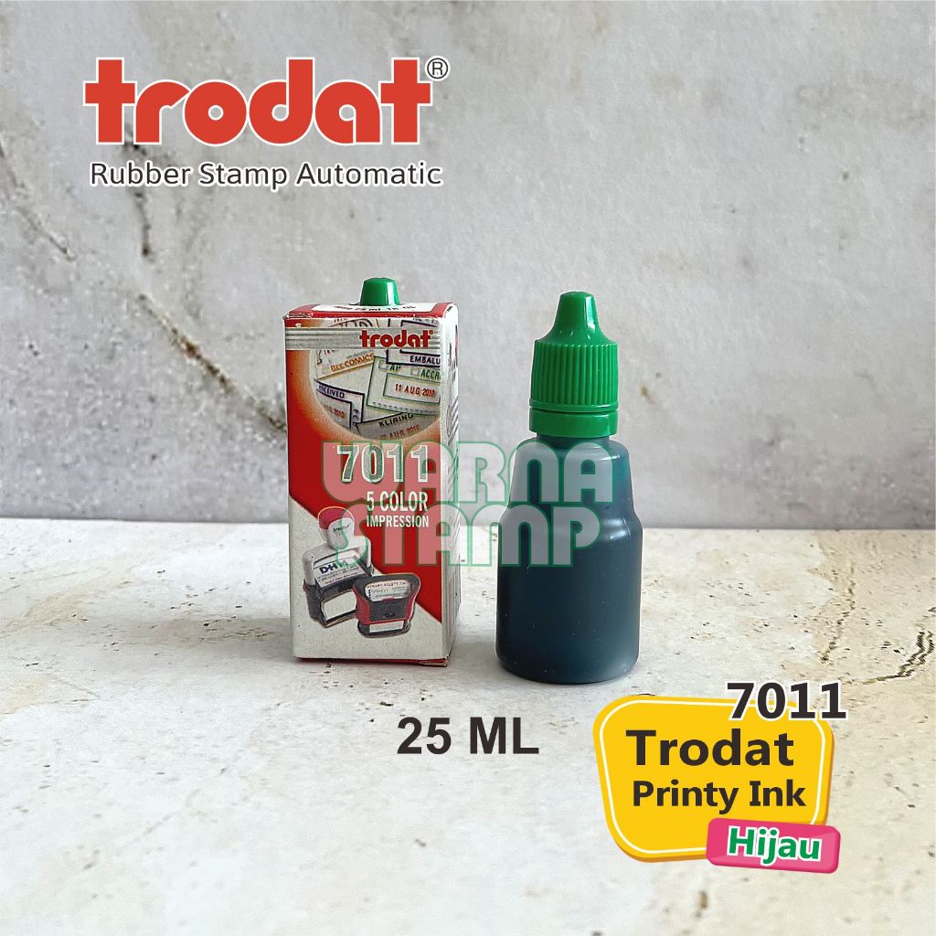 

TINTA STEMPEL TRODAT 7011 UKURAN 25 ML HIJAU / TINTA ORIGINAL TRODAT / TINTA STEMPEL BAHAN KERTAS