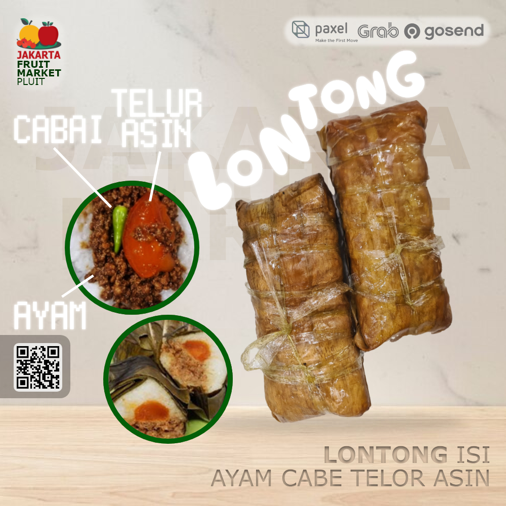 

Arem" Ayam Telor Asin / LONTONG ISI jajan pasar