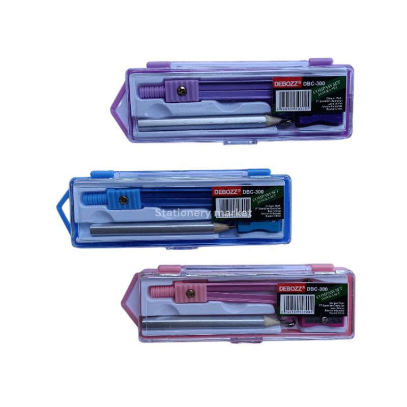 

jangka set Debozz 300 / jangka besi set / jangka warna warni /
