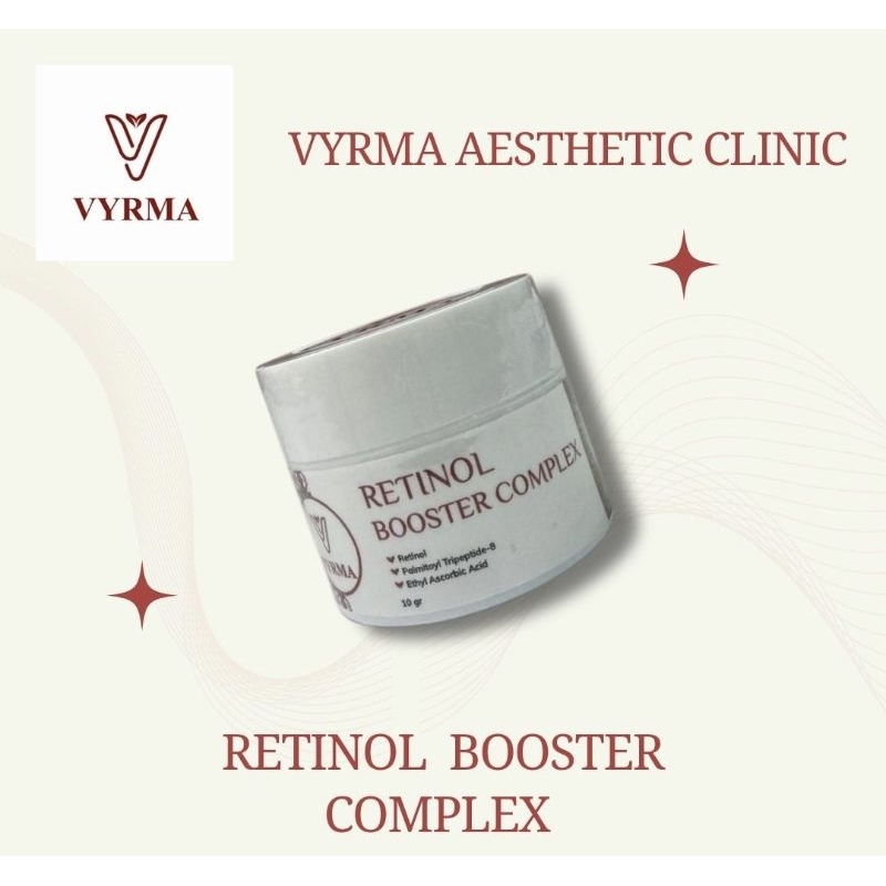 VYRMA krim Malam Retinol Booster Complex with Vit C Pencerah sekaligus buat Glowing