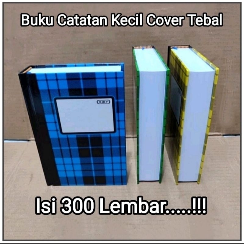 

H7Y 1 Pcs Buku Catatan Kecil 300 Lembar KIKY ( BONUS 1 PULPEN )