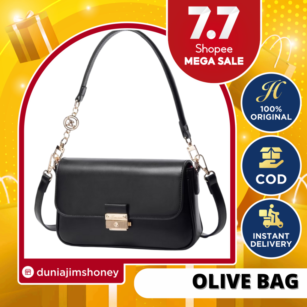 TAS SELEMPANG WANITA JIMS HONEY OLIVE BAG ORI