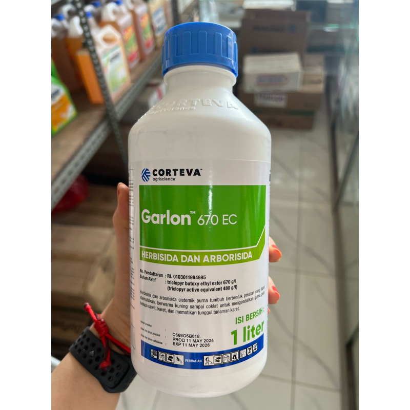 Herbisida GARLON 1lt Racun Rumput Pohon Kayu KEMASAN BARU BOTOL PUTIH SUSU