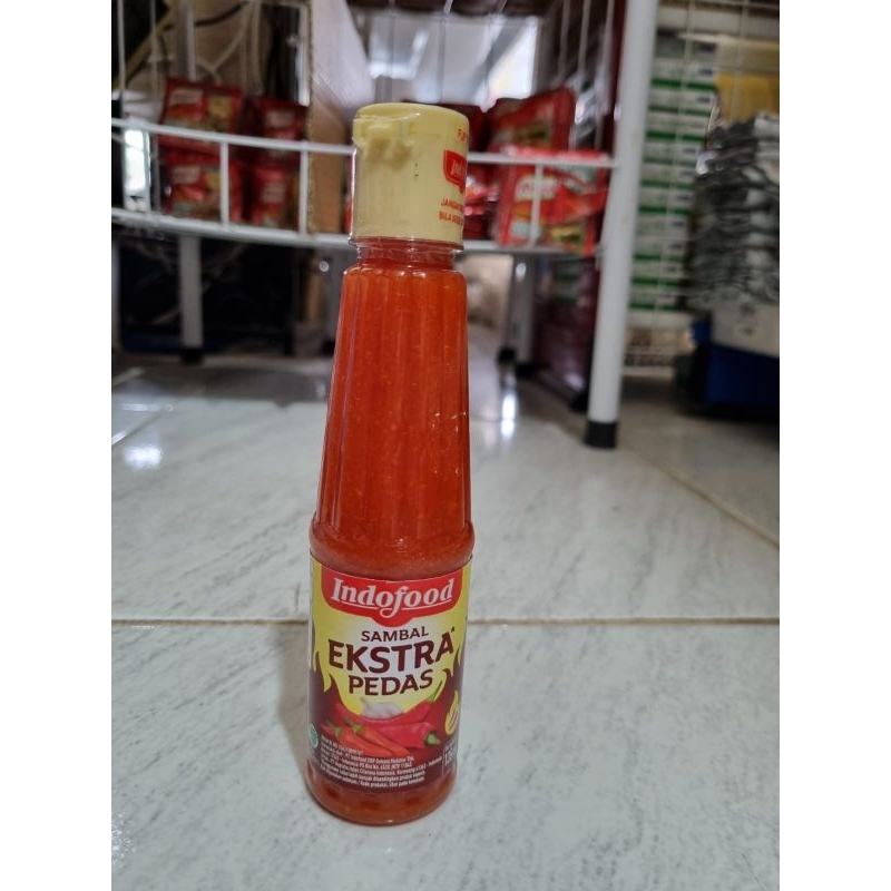 

SAUS INDOFOOD SAMBAL EXSTRA PEDAS KEMASAN BOTOL 135ML