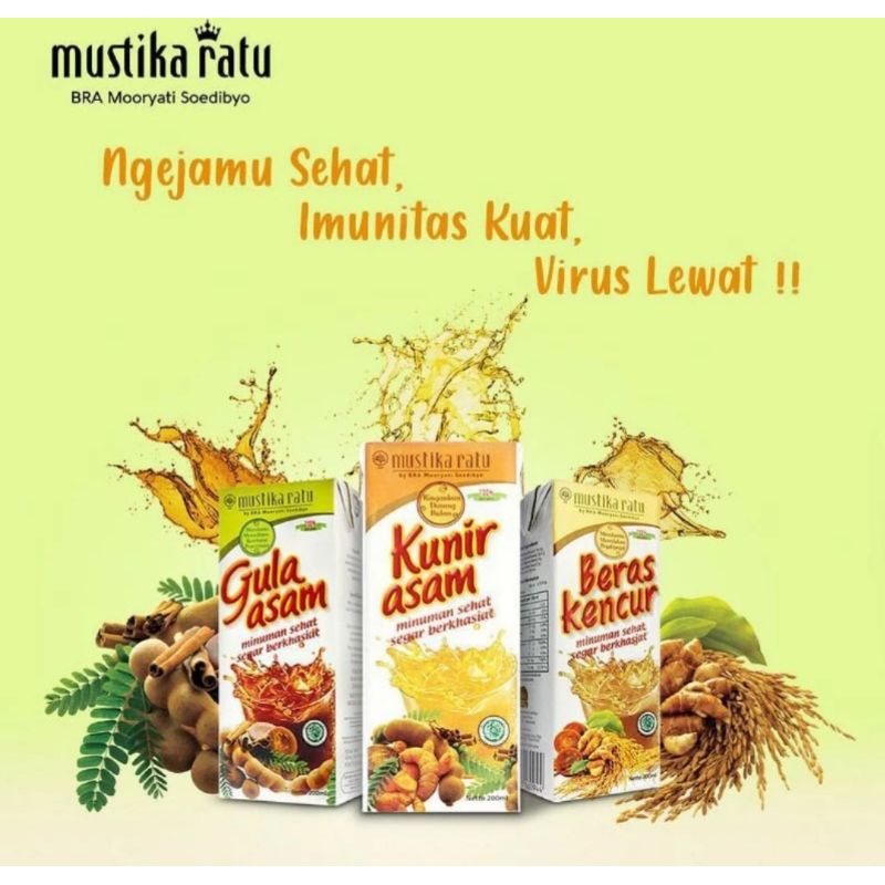 

Mustika Ratu RTD Gula Asam/Kunir Asam/Beras Kencur 200ml