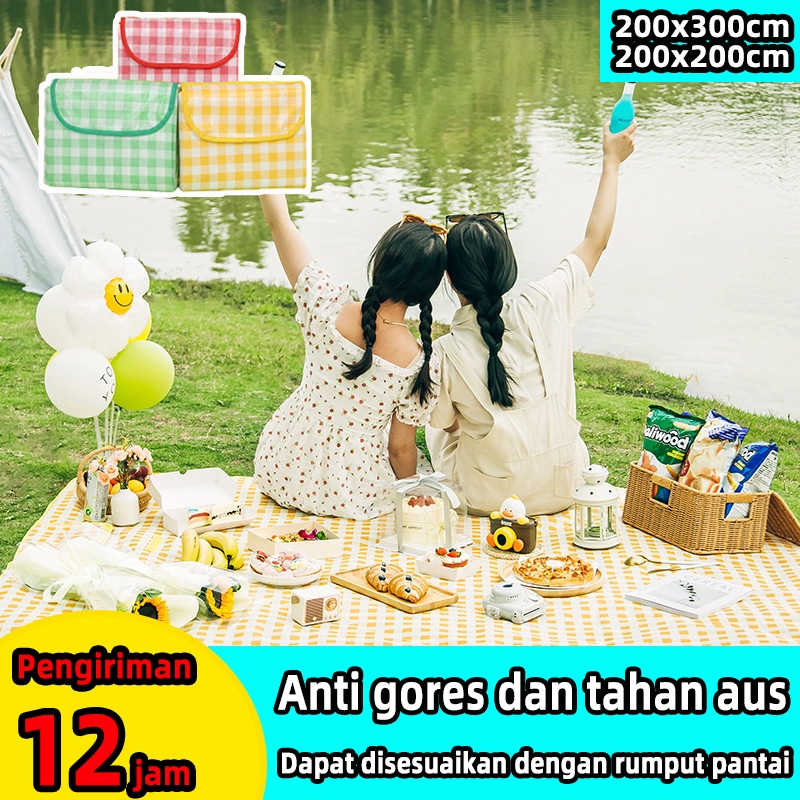【kami】tikar kain piknik estetik tikar piknik aesthetic tikar lipat piknik waterproof