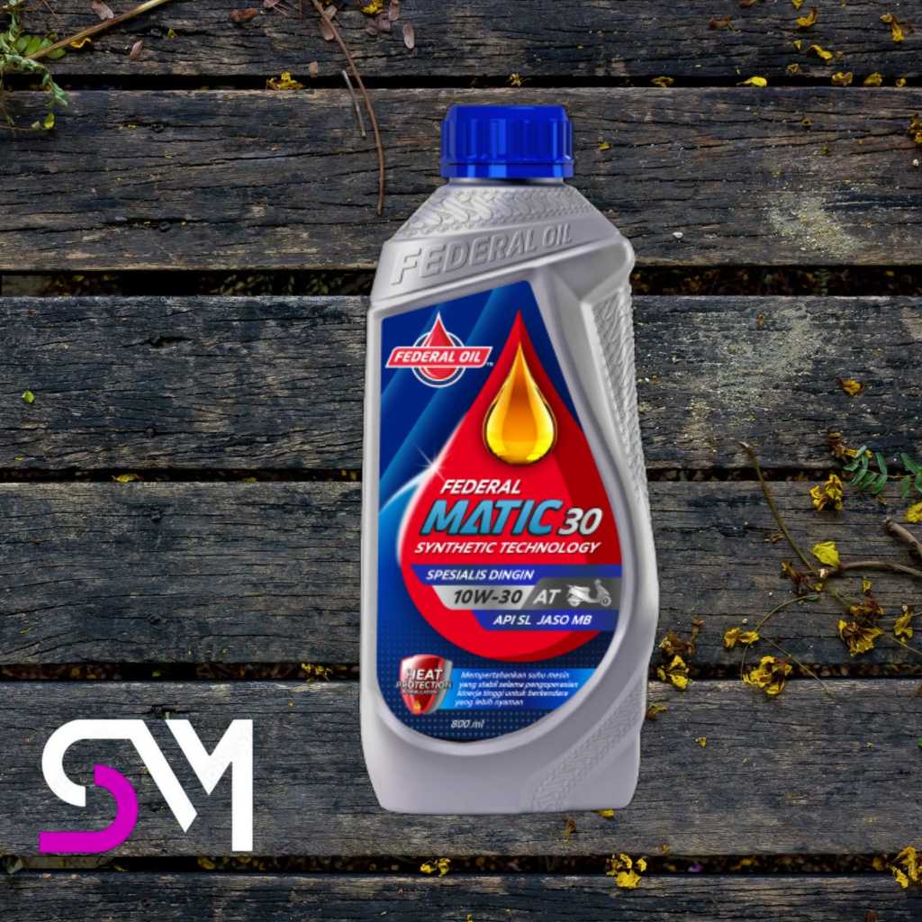 OLI FEDERAL MATIC SILVER 10-30W ORIGINAL ASLI FEDERAL OIL 800 ML