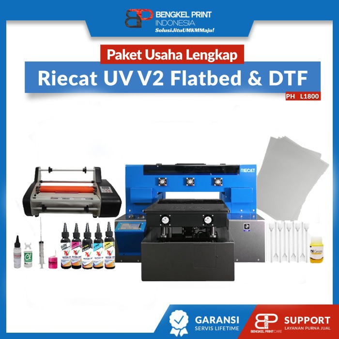 Paket Lengkap Mesin UV DTF Flatbed