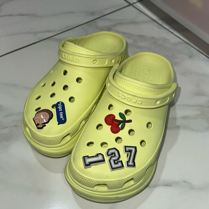 Crocs Bae Clog Lime Zest W6 (Original preloved)