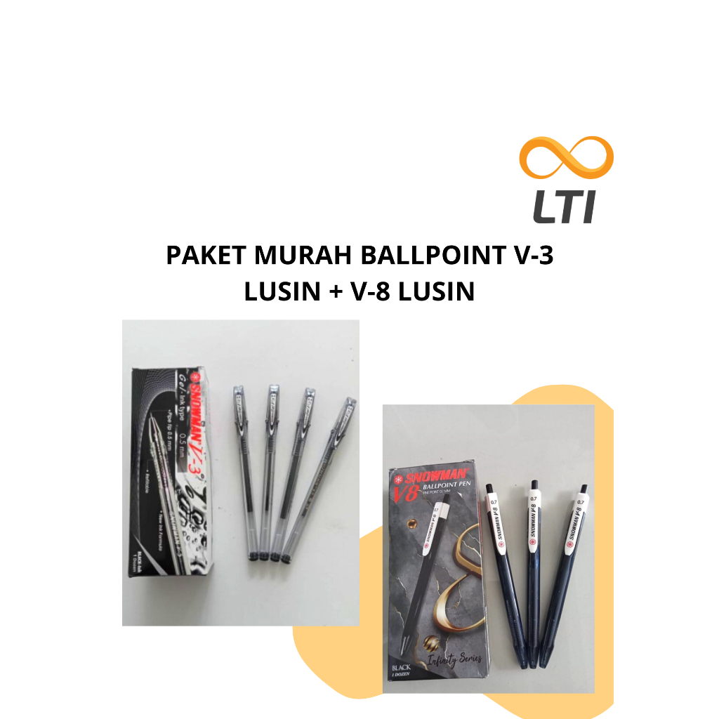 

PAKET MURAH BALLPOINT V-3 LUSIN + V-8 LUSIN