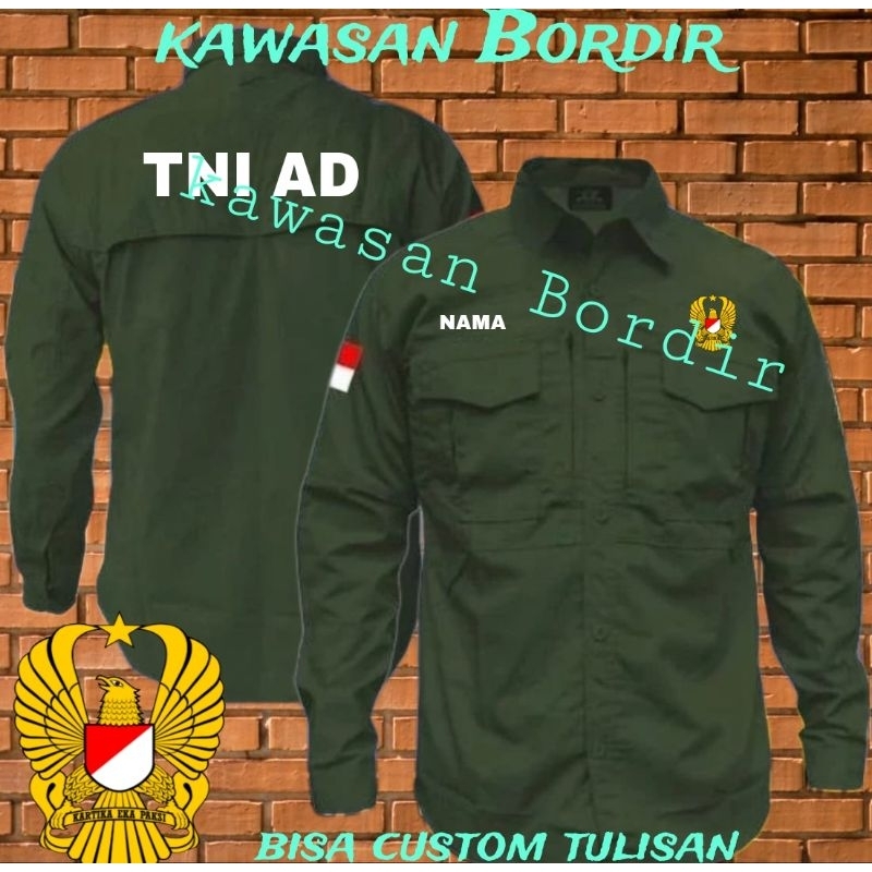 Terbaru kemeja tactikal TNI AD kemeja tactikal TNI AD baju tactikal TNI AD kemeja mtac TNI AD seraga