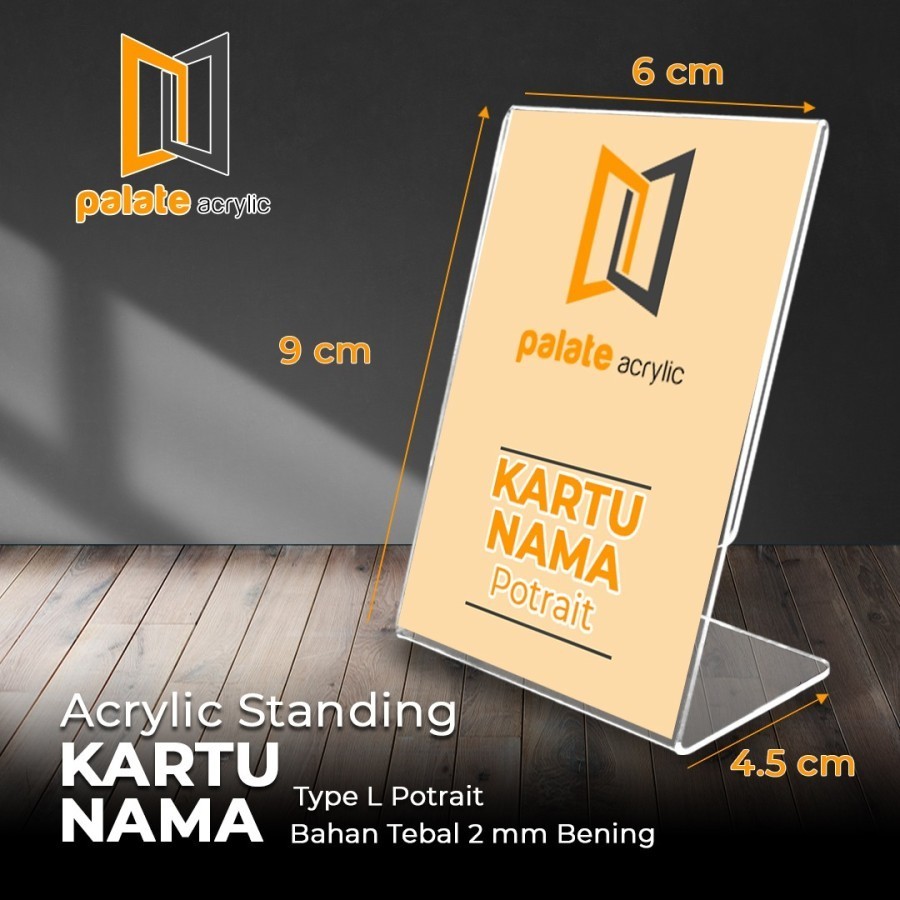 

Akrilik Kartu Nama L Portrait 6x9