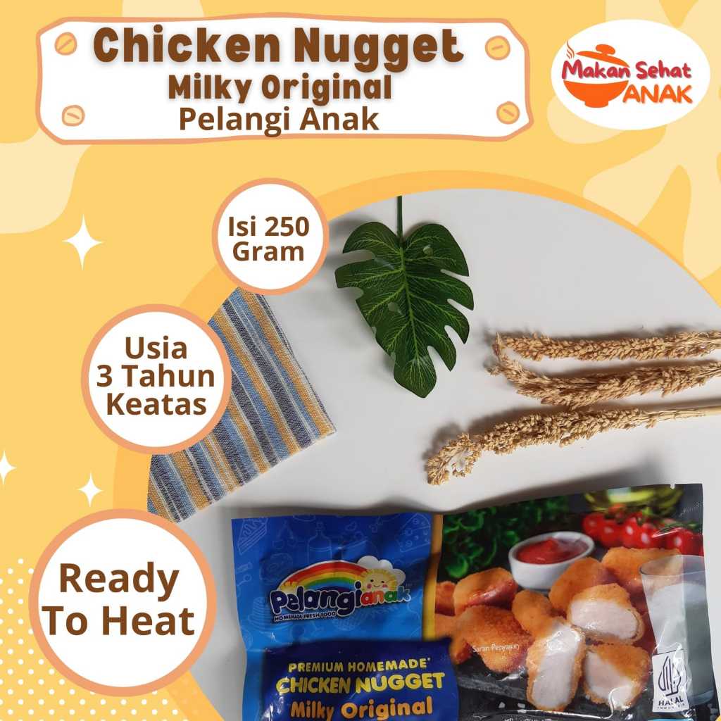 

Pelangi Anak Lauk Pauk Nugget & Kaki Naga MPASI 3 Tahun Keatas By Makan Sehat Anak