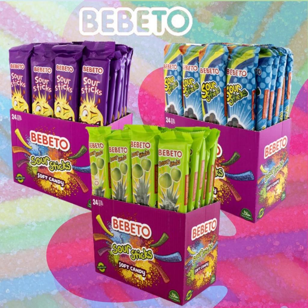 

Bebeto Sour Sticks 35g 1 Pcs Candy Import Permen Asam Manis Berbentuk Stik Dengan Varian Rasa Apple Blackcurrant Mix Fruit