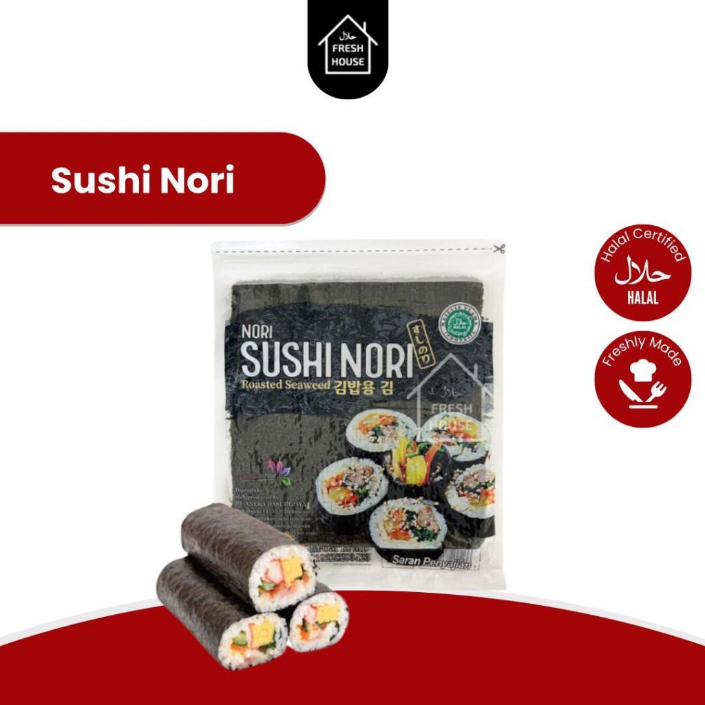 

SUSHI NORI RUMPUT LAUT ROASTED SEAWEED 10LEMBAR