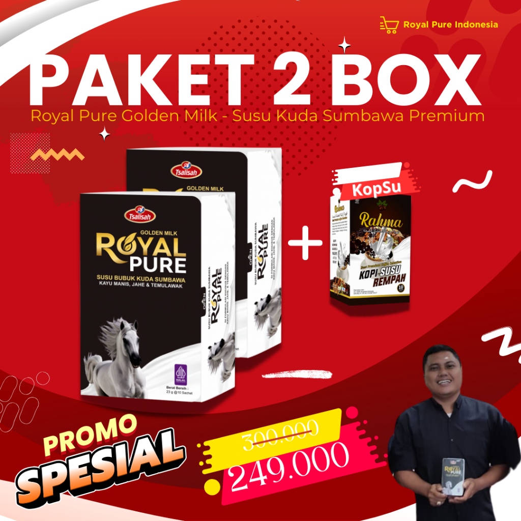 

[PAKET 2 BOX] ROYAL PURE SUSU KUDA LIAR SUMBAWA PREMIUM