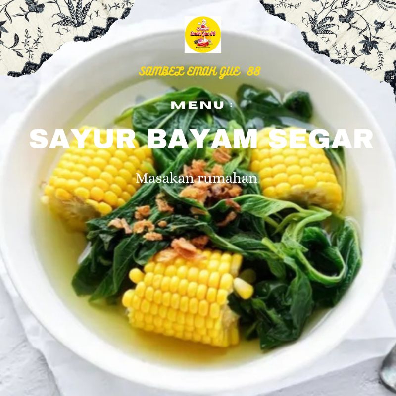 

SAYUR BAYAM SEGAR / PORSI ( GURIH DAN ENAK ) DAN SIAP SAJI DENGAN PORSI YANG BANYAK LEBIH PUAS
