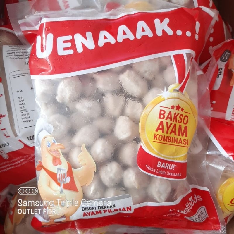 

[500gr] BELFOODS Uenaaak Bakso Kerikil - Baso Ayam Mini