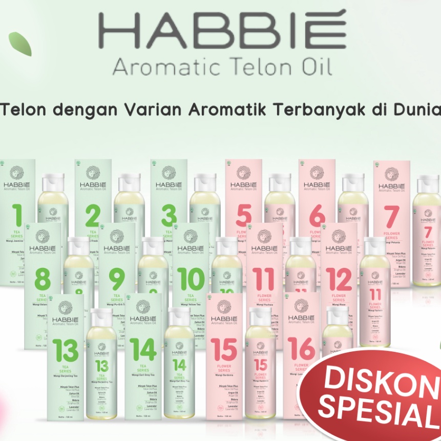 

HJ6 Habbie Minyak Telon Aromatic Telon Oil Flower dan Tea Series 1ml Minyak Telon Anak