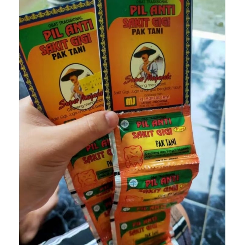 pak tani kuning obat sakit gigi