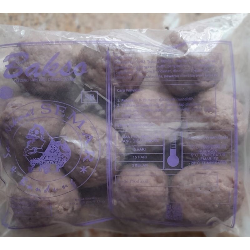 

BAKSO SPESIAL CAP SEMAR ISI 10 BUTIR 400 GRAM