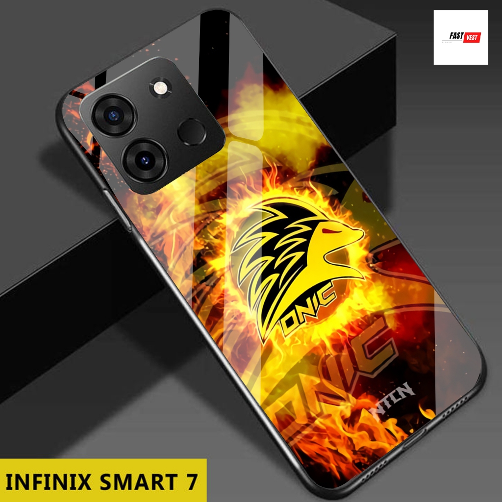 FV12 Softcase Glass Kaca Infinix Smart 7 2024 Terbaru Casing Handphone - Pelindung Handphone - Akses