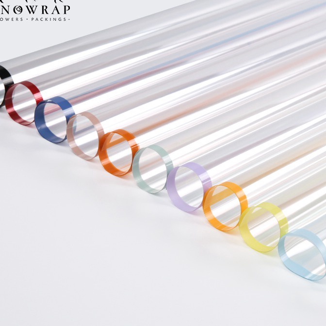 

FG2 2 Lembar Flower Wrapping Varian List Bening Paper Florist Kertas Buket Bunga Cellophane Premium Quality Merek Sinowrap GRADE A