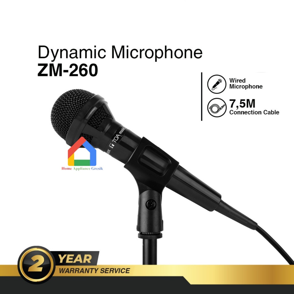 TOA ZM 260 Dynamic Microphone / Microphone Toa ZM-260