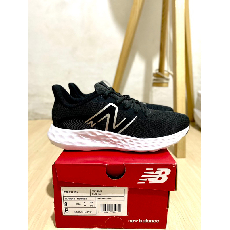 NB NEW BALANCE 411 RUNNING SHOES HITAM ORIGINAL SPORT STATION WOMAN SIZE 38