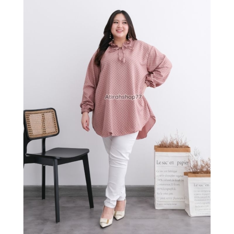 blouse polkadot jumbo Ld120 Ld130 Ld140