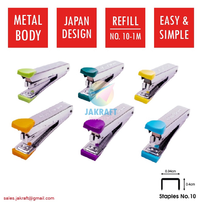 

PROMO TERMURAH 1 Pcs Stapler Hekter Kecil Murah JOYKO HD1CL Refill Isi Staples No1 No11M