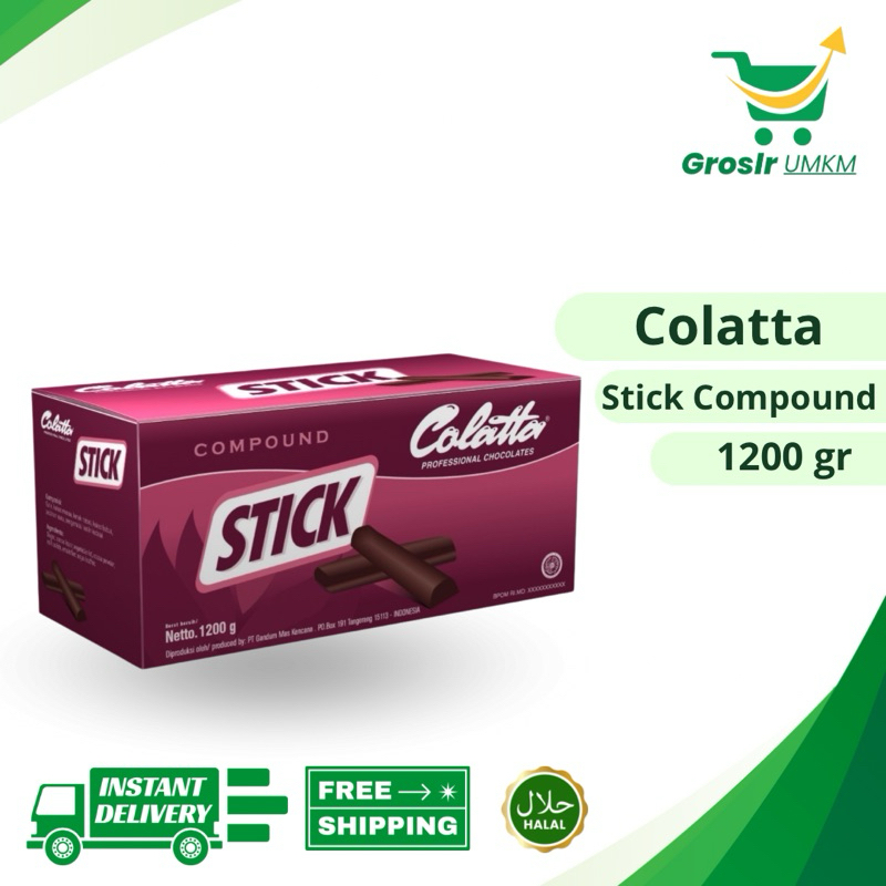 

Grosir UMKM - Colatta Stick Compound 1,2kg - Coklat Compound - Glaze coklat - Coklat kiloan