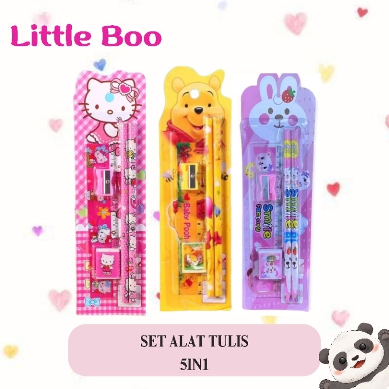 

Set Alat Tulis 5in1/ Alat tulis motif lengkap