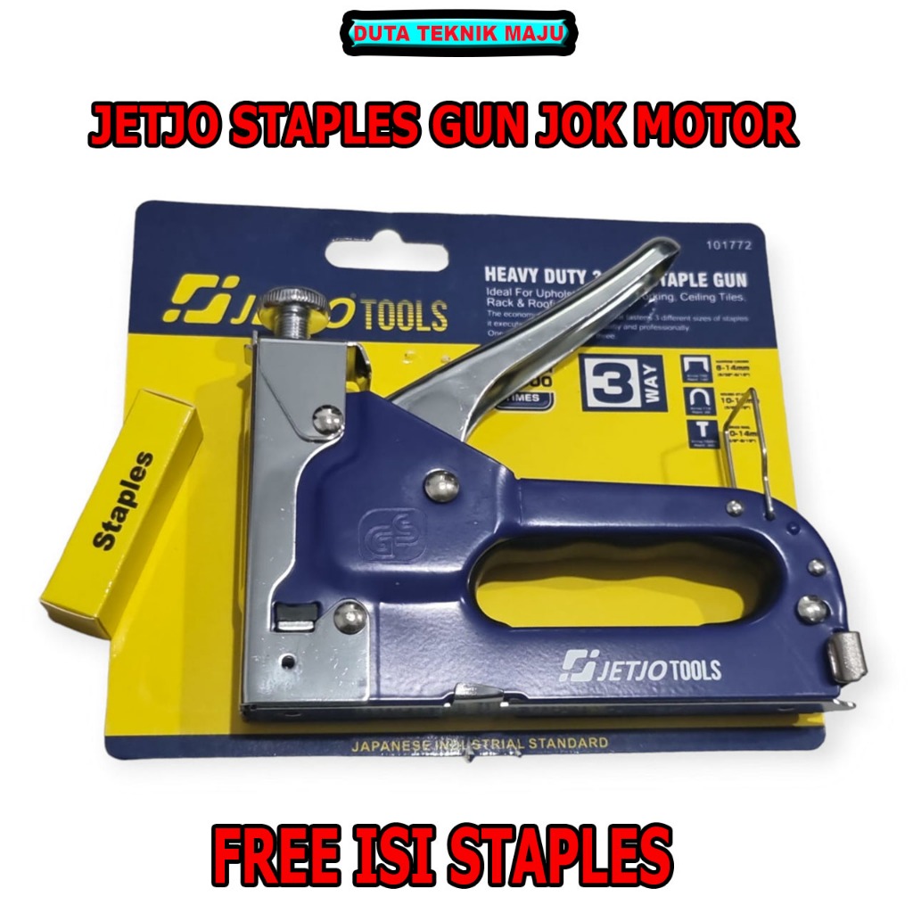 

staples gun 3 in 1 Multifungsi / staples gun heavy duty / staples 6 - 14mm / staples gun Jok Motor / Kayu / Kabel jetjo