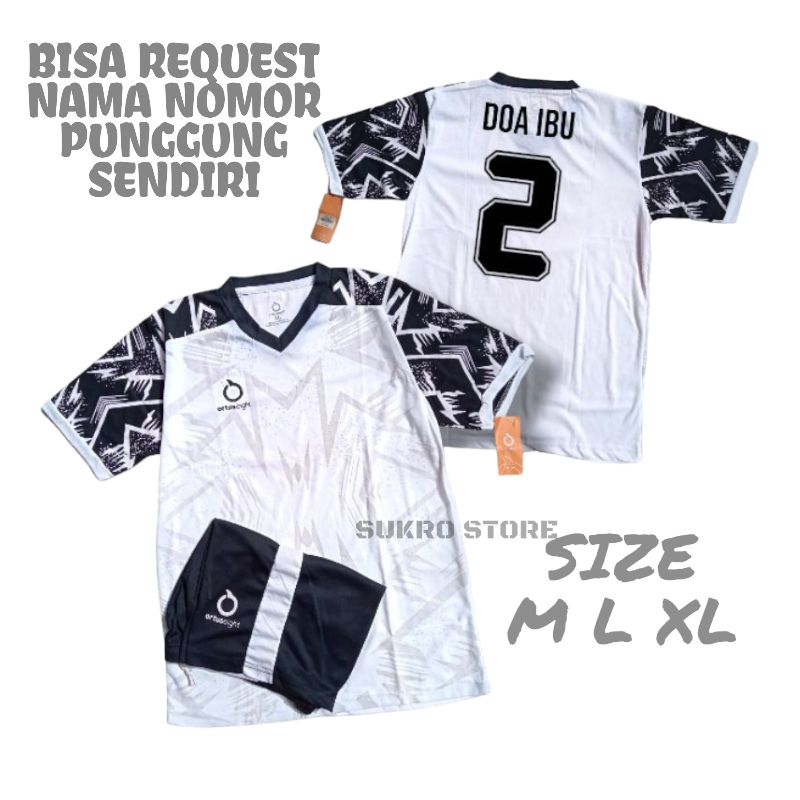 JERSEY SEPAK BOLA & FUTSAL BAJU OLAHRAGA FREE NAMA NOMOR PUNGGUNG SENDIRI