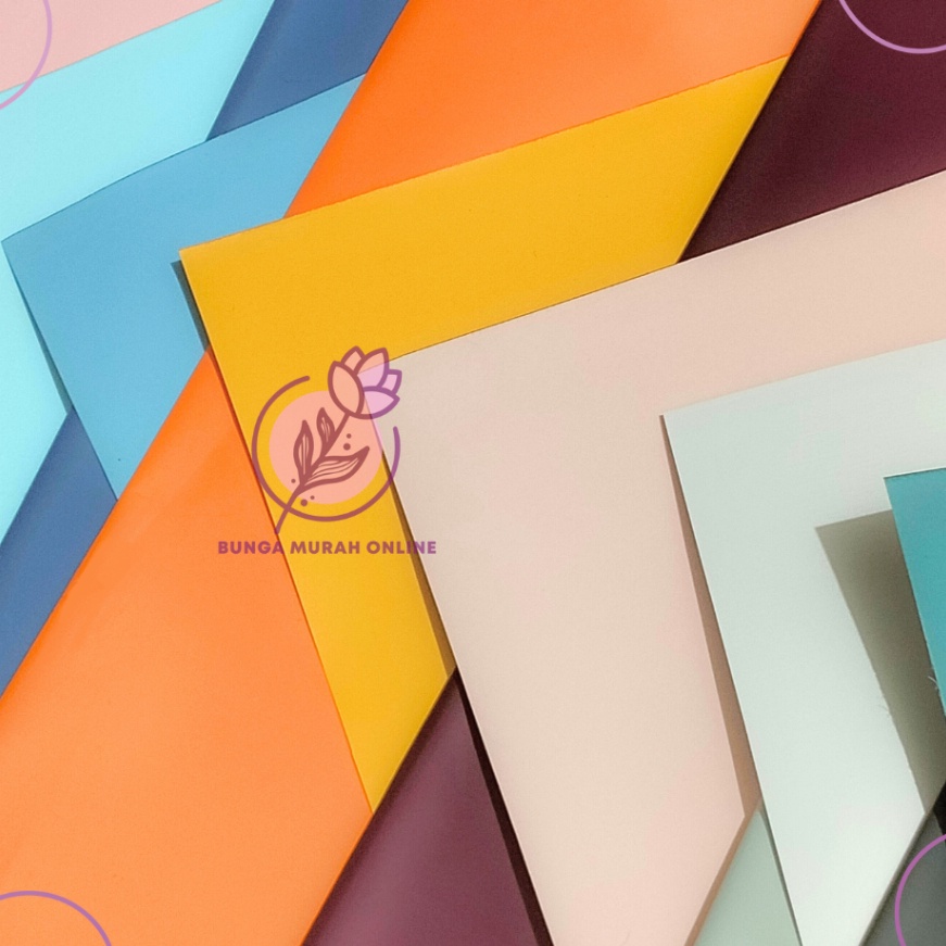 

Potongan ISI 2 Kertas Buket BiColor Cellophane Flower Wrapping