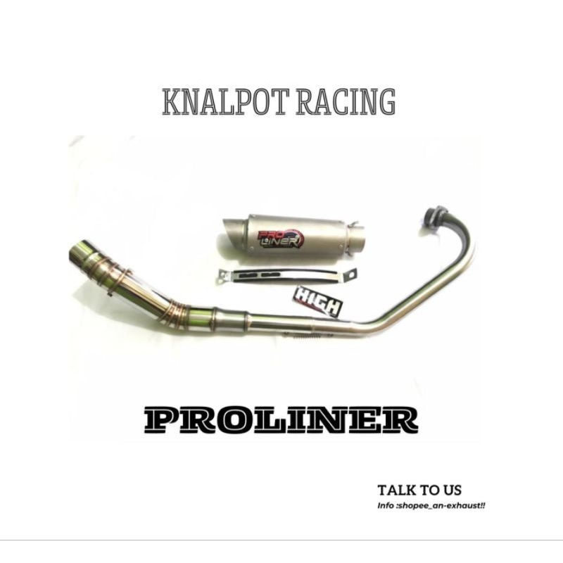 KNALPOT RACING VIXION FULL SET/PROLINER/R9/AL MOTOR