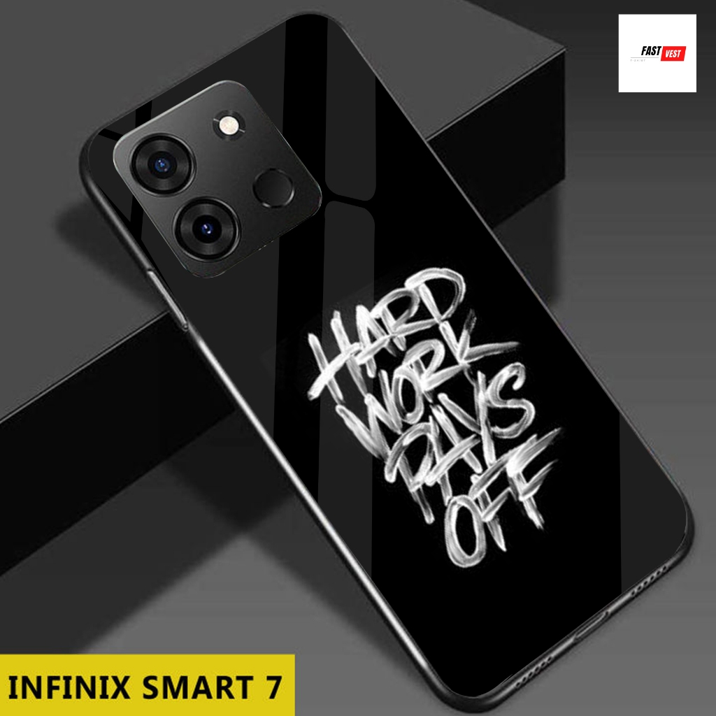 FV72 Softcase Glass Kaca Infinix Smart 7 2024 Terbaru Casing Handphone - Pelindung Handphone - Akses