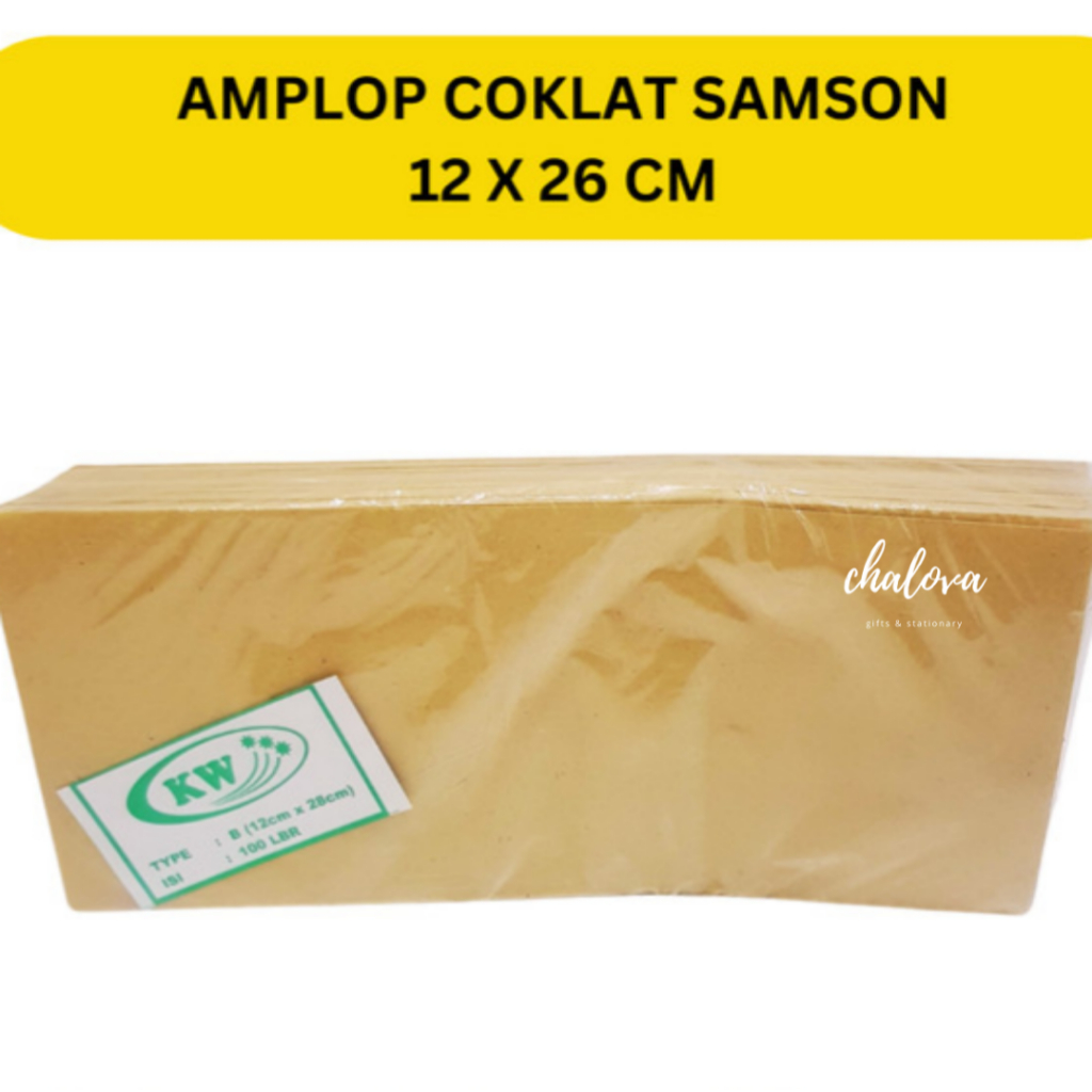 

[PAK] AMPLOP COKLAT SAMSON B (12X26CM)