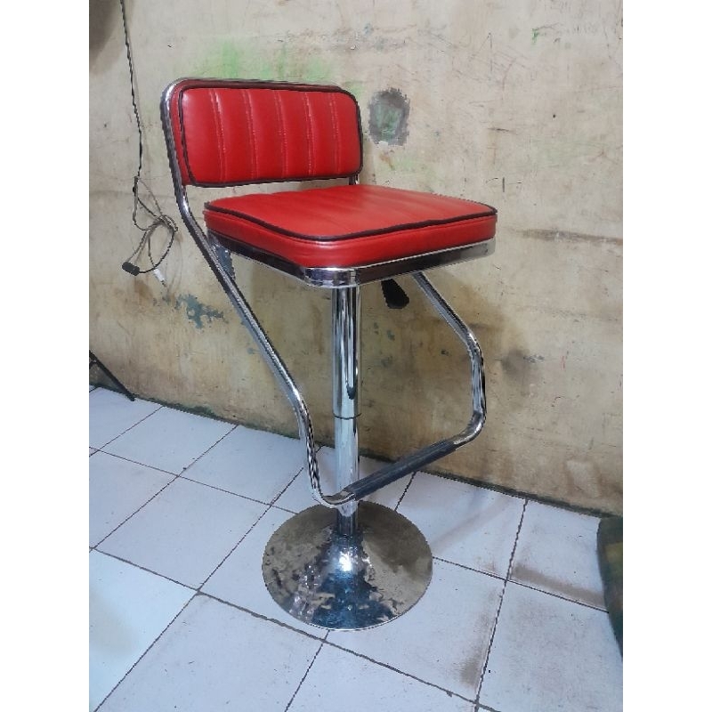 kursi barbershop anak bar cafe hidrolik kafe  bekas seken second preloved