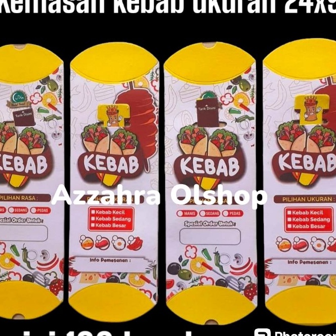 

Terkini kertas kebab box kebab ivory glosykemasan kebab 24x9kertas kebab terlaris 1pcs kebab tarikan