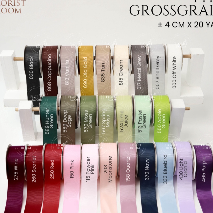 

KP8 Pita Grossgrain 4cm x 2 Yard Pita Ribbon Pita Kado Salur Ribbon