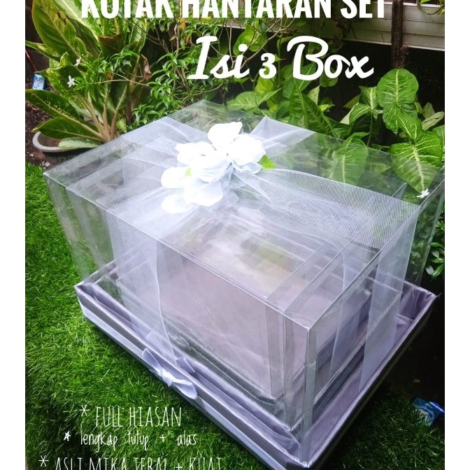 

KF7 kotak box hantaran set mika pernikahan seserahan lamaran kado bingkisan