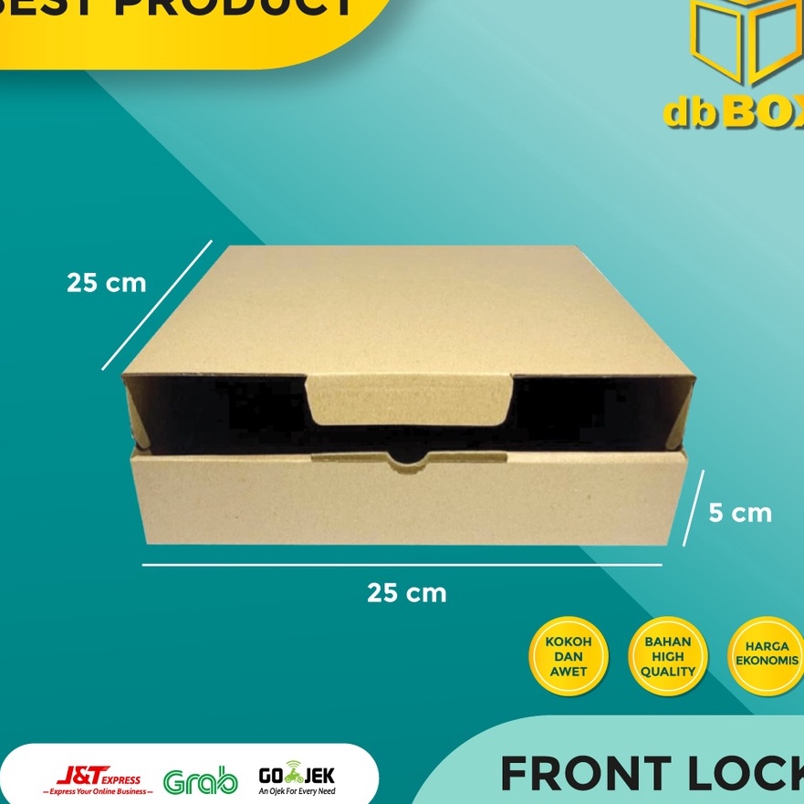 

KI3 1 pcs Kardus uk 25x25x5 cmDie Cut untuk kotak Aksesoris dll model box pizza