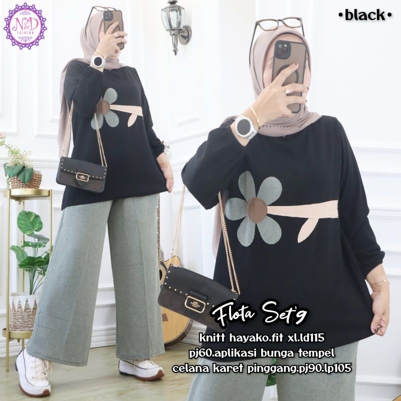 Flota Set #9, #10, #11, #15, #19 Original By N&D Setelan Kulot Wanita Setcel Kekinian Simple