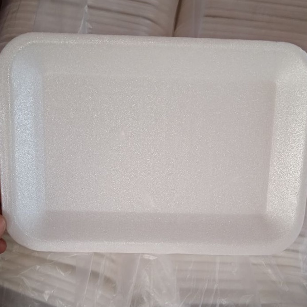 Wow styrofoam foam tray uk 2 1bal isi 1pcs  cocok untuk semua jenis makanan buah buahan dll