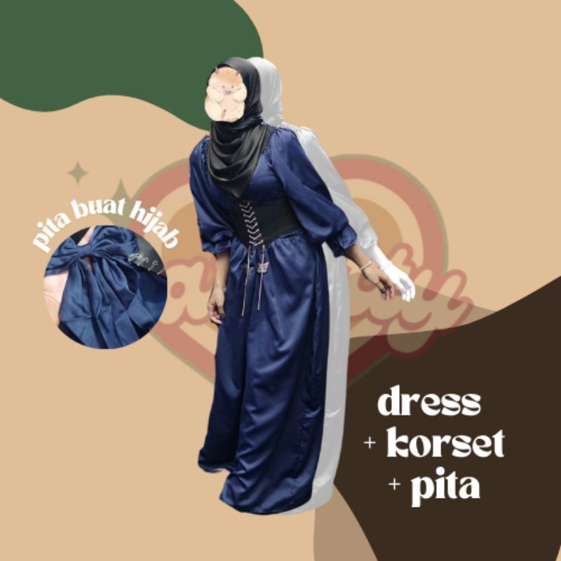 PRELOVED PAKET DRESS PROM NIGHT / DRESS YEARBOOK / KORSET KUPU-KUPU / PITA HIJAB / PAKET DRESS