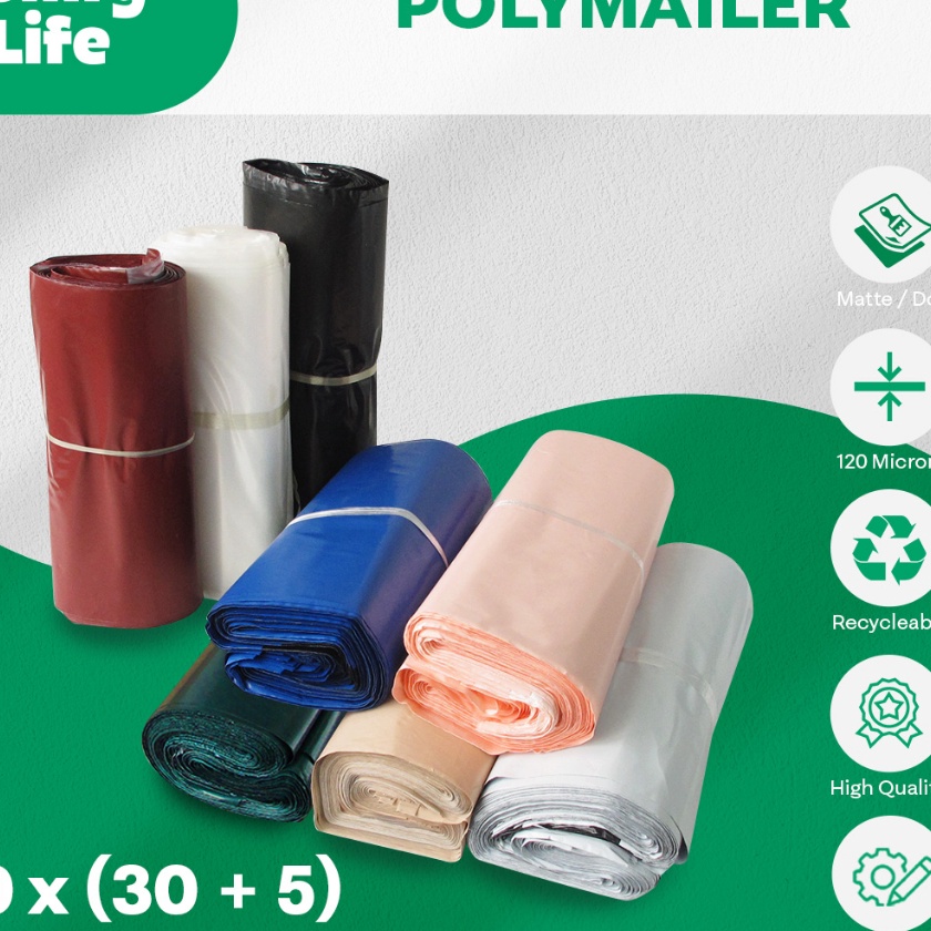 

KP8 2 x 3cm Polymailer Polybag Kantong Amplop Plastik Packing Isi 1